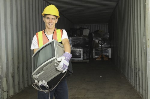 Different types of recyclable materials collected in South London